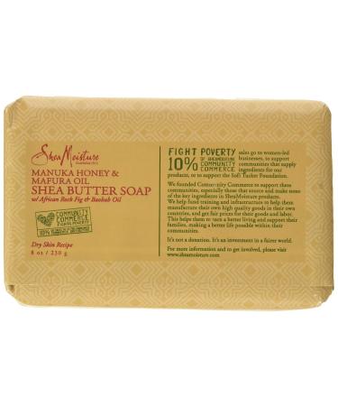 Shea Moisture Manuka Honey & Mafura Oil Shea Butter Soap Bar 8 Oz with Fig Extract and Baobab Oil - Nourishing Hydration for Skin by Shea Moisture - Buy Online on GoSupps.com