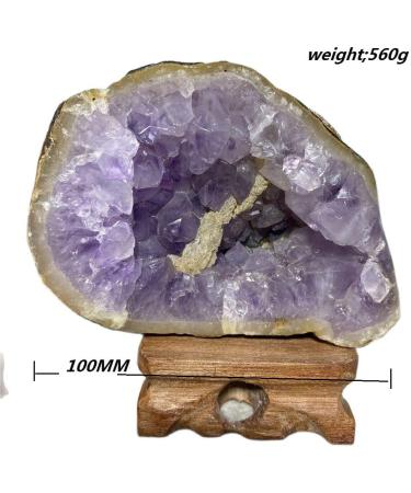 Amethyst Rough Stone Amethyst Natural Stone Crystal Minerals Specimen Geode Ornaments for Home Decoration Room+Stand JIZTGEDM - Buy Online on GoSupps.com