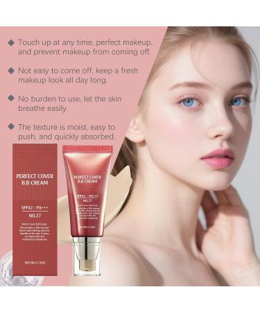 OLLZPJFPK Natural Color Soft Skin Concealer BB Cream Gentle Moisturizing Lightweight Hydrating Brightening Matte Natural Clear Portable BB Cream - Buy Online on GoSupps.com