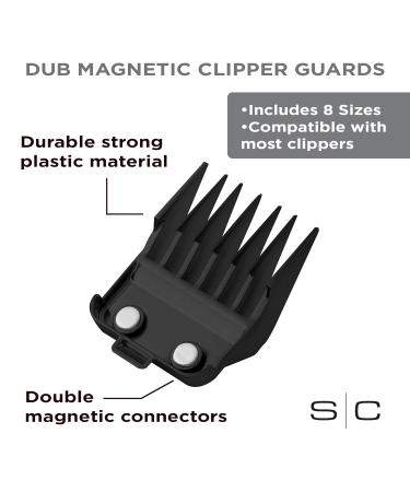 Buy StyleCraft Professional Dub Magnetic Hair Clipper Guards - Premium Neodymium - Sizes 1/16 to 3/4 - International Shipping Available - Buy Online on GoSupps.com