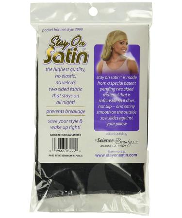 Stay On Satin Pocket Bonnet - Assorted Colors for Hair Protection - Buy Online on GoSupps.com