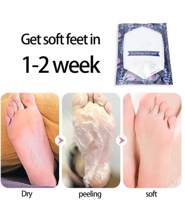 Pack Foot Peeling Mask | Lavender Exfoliating Foot Scrub for Soft Smooth Skin | Dead Skin Remover for Men & Women - Buy Online on GoSupps.com
