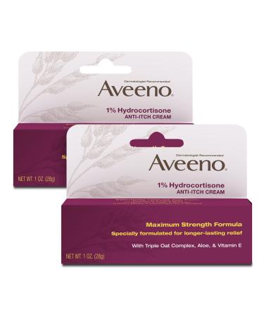 Aveeno Active Naturals 1% Hydrocortisone Anti-Itch Cream 1 oz (28 g)