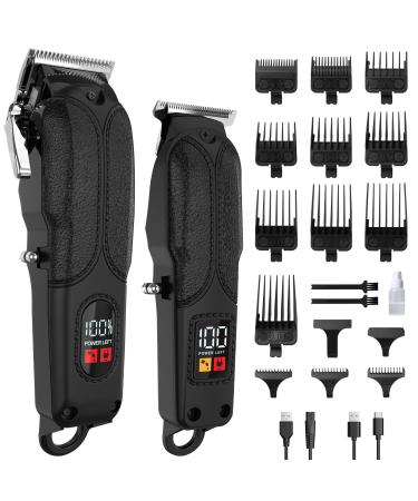 Oneyus Hair Clipper 2-in-1 Professional Hair Trimmer Men's Wireless Hair Trimmer LED Display Long Hair Trimmer with 13 Guide Combs Precision Trimmer Set