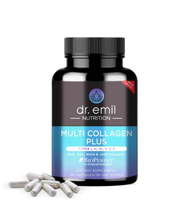 Dr. Emil Multi Collagen Pills Anti-Aging Hair Skin Nails and Joints -90 Capsules