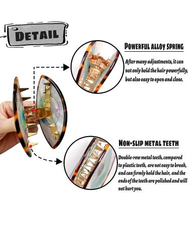 YOSOMK 3 Retro Blue Eye Hair Claw Clips - Unique Design Non-slip Small Hair Clips for Women - Stitching Color Hair Accessories for Thick and Thin Hair - Buy Online on GoSupps.com