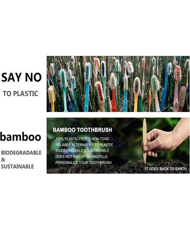 Kids Bamboo Toothbrushes & Adults Toothbrushes Totally 20 Pack Soft Bristles Eco Toothbrushes Biodegradable Wooden Handle Adults Chidren Tooth Brushes 2 in 1 Mixed Families Multipack Assorted Colors - Buy Online on GoSupps.com