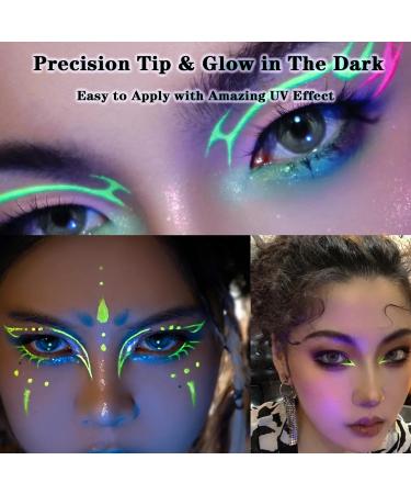 HISUNBEN Matte Liquid Eyeliner Neon Rainbow Colorful Eyeliner Pencil Waterproof Long Lasting Smudgeproof Eye Liners Makeup Gift For Women UV Red - Buy Online on GoSupps.com