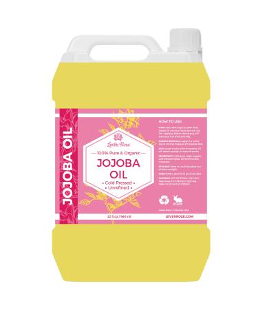 Leven Rose Jojoba Oil Bulk Wholesale Large 32 oz for Soap  Skin  Hair and Nails 32 Fl Oz (Pack of 1) - Buy Online on GoSupps.com