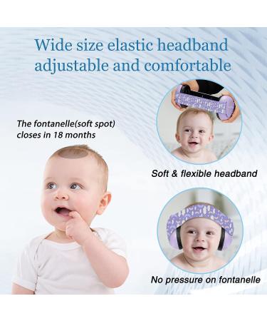 WORCBGIO Infant Ear Protection Noise Cancelling Baby Ear Muffs - Toddler Hearing Protection (Moon Purple) - Buy Online on GoSupps.com