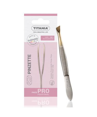 Titania  Point Tweezers Gold Plated (Pack of 1 x 12 g