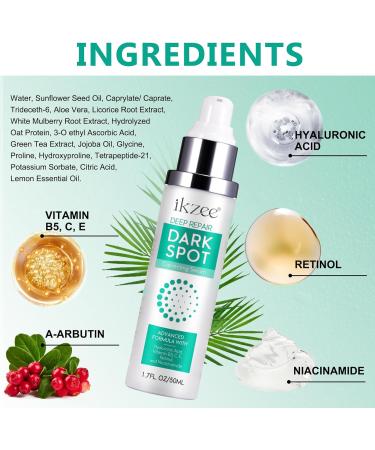 Anti-Dark Spot Face Serum Anti-Dark Spot Face Cream with Retinol and Hyaluronic Acid Anti-Aging Freckle Pigment and Melasma Serum for Face and Body - 50ml - Buy Online on GoSupps.com