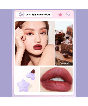 Star Capsule Lipstick Set - 6 Mini Waterproof Velvet Matte Shades | Long Lasting Nonstick Cup Lip Gloss | Perfect Christmas & New Year Gift for Girls - Buy Online on GoSupps.com