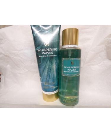 2 VS fragrance lotion 8 fl oz & perfume mist 8.4 fl oz bundle set (Sheer Citrus & Cactus Water whispering waves)