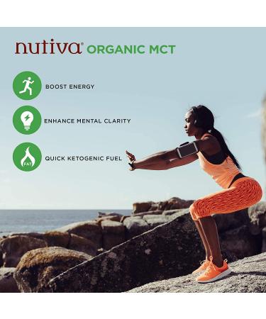 Nutiva Organic Chocolate MCT Powder - 10.6 oz (300g) for Energy & Wellness - Buy Online on GoSupps.com