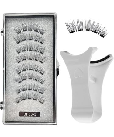 Magnetic Eyelashes Applicator - Look Reusable Magnetic Lashes Kit | Magnets False Eyelashes | 8 Lashes And 1 Clip Fake Eyelashes Kit For Bigger And Brighter Eyes Stunning Look - Buy Online on GoSupps.com