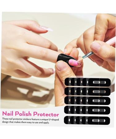 FRCOLOR 300 Sheets Nail Art Anti-Spill Stickers Nail Polish Nail Protector Nail Care Tools Nail Guards for Painting Nails Nail Tape Silica Gel Edge Sticker Tearable 3.00X2.50X0.10CMx3pcs As Shownx3pcs - Buy Online on GoSupps.com