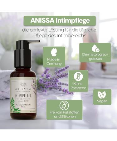Anissa Natural Cosmetics Intimate Care for Women 100ml - Gentle Nourishing & Moisturizing Vegan Formula for Sensitive Skin - Buy Online on GoSupps.com