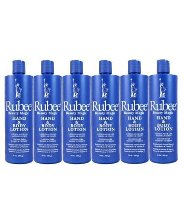 Rubee Hand & Body Lotion 16 Ounce (473ml) (6 Pack)