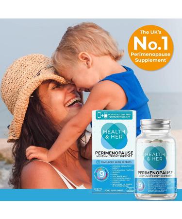 Health & Her Perimenopause Supplements for Women - Support During Perimenopause (The Early Stage of Menopause) - 3 Month Supply of 180 Perimenopause Vitamin Capsules - Vegan - Gluten Free Perimenopause 3 Pack - Buy Online on GoSupps.com