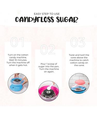 Baking Beauty & Beyond Premium Floss Sugar for Cotton Candy - Cotton Candy Flossing Sugar with Natural Ingredients Perfect for Every Occasion Bulk Floss Sugar 100g - Original Pink Flavour - Buy Online on GoSupps.com