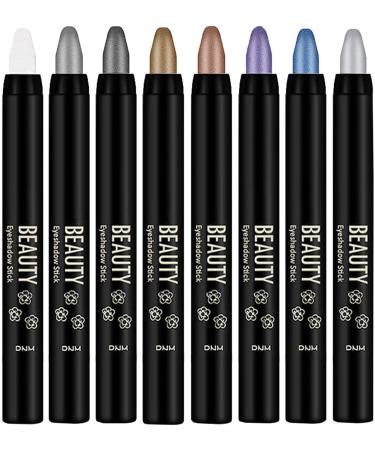 Eyeshadow Stick - Glitter Eyeshadow Pencil | Blendable Eye Pencil Cream Waterproof Eyeshadow Shimmer Stick Pencil for Women 01 - Buy Online on GoSupps.com
