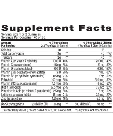 OLLY Kids Probiotic Gummy Multivitamin - 70 Gummies for Gut Health & Immunity - Buy Online on GoSupps.com