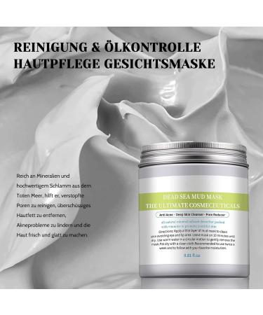 Face Mask - Dead Sea Mask - Clay Mask Face for Cleans Acne and Dark Spots Pores Reducing Face Masks Beauty 250 g - Buy Online on GoSupps.com