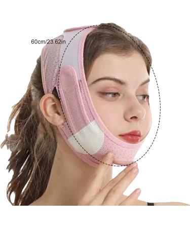 Fiakup Double Chin Strap | Reusable V Lines Belt Face Lifting Belt Face Lifting Belt Chin Strap Facial Slimming Strap V Lines Lifting Belt Breathable For Home Use - Buy Online on GoSupps.com