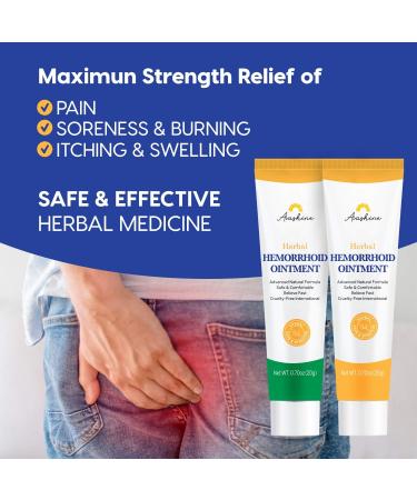 Hemorrhoid & Fissure Gel - Natural Chinese Herbal Treatment (2 Tubes) - Buy Online on GoSupps.com