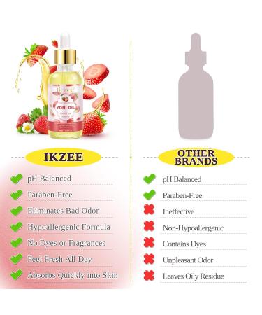 Yoni Oil for Women - Natural PH Balanced Feminine Moisturizer | Strawberry Essential Oil | 2 fl oz - Odor Removal & Body Hydration - Buy Online on GoSupps.com