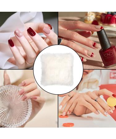 Miaija Nail Art Plush Pads Photography Props Background Nail Mat Nail Display Background Decorative for Nail Jewlery Salon Accessory (White) - Buy Online on GoSupps.com