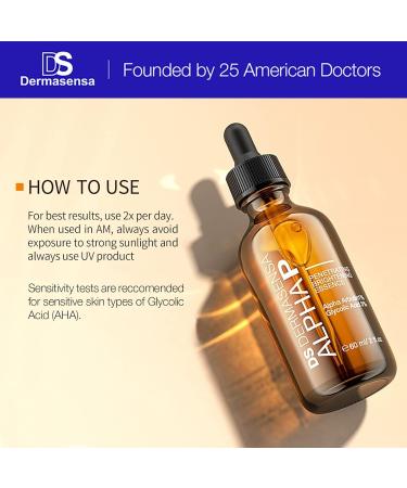 DS Dermasensa Alpha P Essence Dark Spot Corrector with Alpha Arbutin & Glycolic Acid Evens Skin Tone & Reduces Discoloration 60ml / 2 fl.oz - Buy Online on GoSupps.com