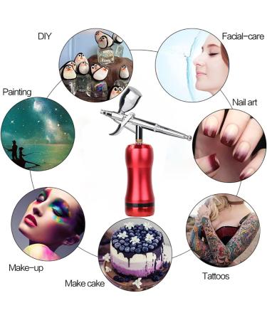 Portable Mini Replace Battery High Pressure Psi Airbrush Compressor Kit Nail Beauty Salon Spray Paint Private (Size : Part D Red) - Buy Online on GoSupps.com