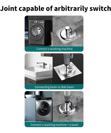 Anti-Overflow Special Floor Drain For Washing Machine Special Connectors Sewer Deodorant Anti-Overflow Water Device Washing Machine Silicone Rings For Floor Drain Drainer Cover For Shower - Buy Online on GoSupps.com