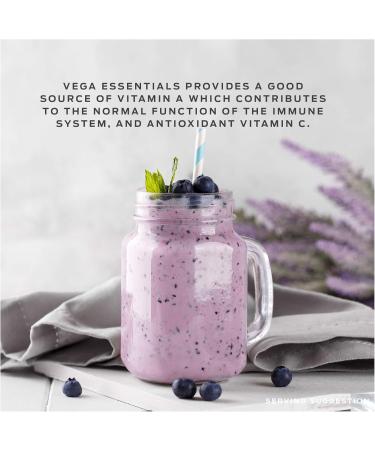 Vega Essentials Nutritional Shake Chocolate (17 Servings 613g) - Plant Based Vegan protein Non Dairy Keto-Friendly Gluten Free Non GMO - Buy Online on GoSupps.com