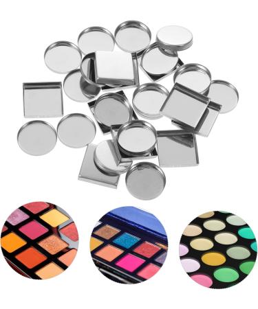 NOLITOY 30pcs Aluminum Empty Makeup Palette Pans - DIY Eyeshadow Metal Plates for Cosmetics - Buy Online on GoSupps.com