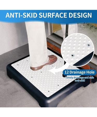 Large Size Step Stool for Elderly - Sturdy & Portable Half-Step with Anti-Slip Surface | Wide Safety Platform for Indoor/Outdoor Use - Daily Mobility Aid for Kitchen, Bed, Bathroom, and Cars - Buy Online on GoSupps.com