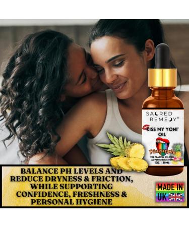 Kiss My Yoni - Premium Pineapple Oil Body Lotion. Non-Sticky Massage Oil 30 ml. Vegan Natural Organic Non-Toxic - Buy Online on GoSupps.com