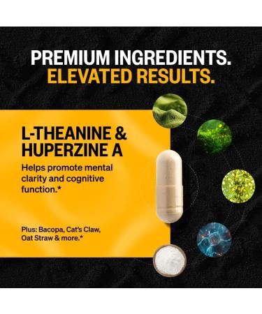 ONNIT Cognitive Performance Bundle: Alpha Brain Nootropic Capsules (90 Count) + Alpha Brain Black Label Capsules (80 Count) IGEN Non-GMO Tested Focus Mental Clarity & Alertness Pack of 2 - Buy Online on GoSupps.com