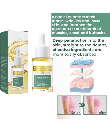  JASUBAI Beauty Lady Body Oil Collagen Firming Collagen Anti Aging Face Serum 30ml 4 Pack - Buy Online on GoSupps.com