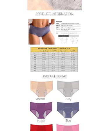 6Pcs Bladder Leakproof Underwear for Women Incontinence Urine Women's High Absorbency Period Cotton Underwear Heavy Flow Panties Postpartum Menstrual Protective Briefs - Buy Online on GoSupps.com