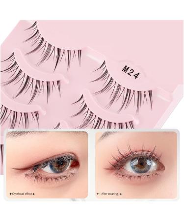UAMOU 2-50Boxes Manga Lashes False Eyelashes Doll Korean Natural Anime Lashes Spiky Thick Faux Mink Eye Lash Strips Makeup Cheerfully (Color : M25 Size : 5 boxes) - Buy Online on GoSupps.com