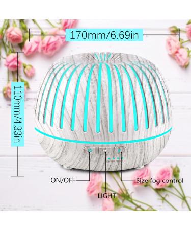 500ml Essential Oil Diffuser | Humidifier with 8 Pure Oils 7 LED Colors & 4 Timers | Aromatherapy for Home - Buy Online on GoSupps.com