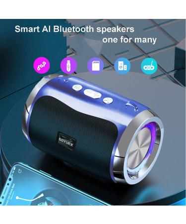 Intelligent Voice Bluetooth Speaker Portable Subwoofer Wireless Speaker - Black - Buy Online on GoSupps.com