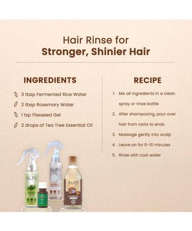 Alps Goodness Fermented Rice Water Spray for Hair & Skin | Korean Glass Skin Hydrating Leave-In Mist for Shine Smoothness & Frizz Control | Lightweight Daily Toner | 3.38 Fl Oz (100ml) - Buy Online on GoSupps.com