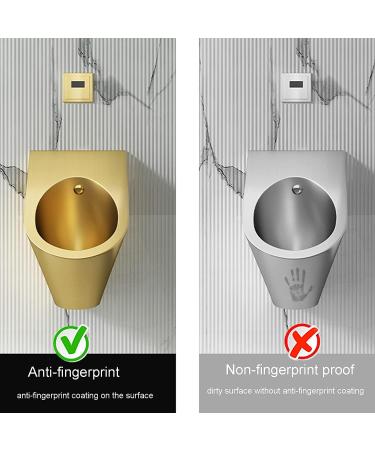 Urinarios de pared para Hombres urinarios de inducci n autom ticos ba os p blicos comerciales peque os con drenaje Vertical oro urinario Dorado de UNA sola pieza Gold urinal + sensor - Buy Online on GoSupps.com
