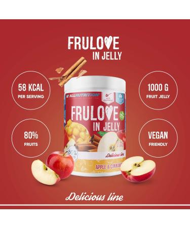 ALLNUTRITION Sugar Free Jam - Apple & Cinnamon - 1000g | Low Carb & Low Calorie Fruit Jelly Spread | Vegan Friendly & Sugar Free Marmalade - Buy Online on GoSupps.com