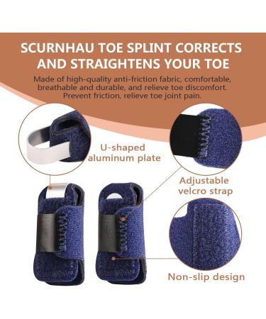 Adjustable Toe Splint Straightener - 1 Pair for Toe Pain Relief - Buy Online on GoSupps.com