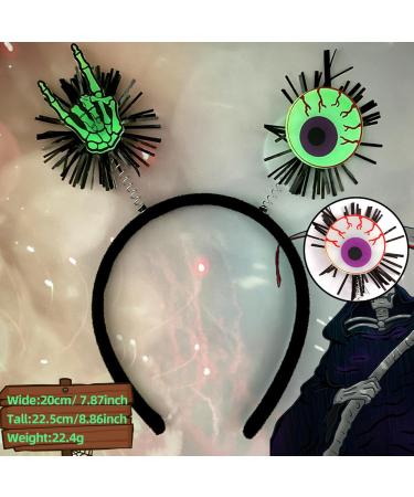 amangul Glow in Dark Halloween Headbands Headwear Glow in Dark Hair Hoop for Halloween Headpiece Fancy Dress Party Supplies(Ghost) - Buy Online on GoSupps.com